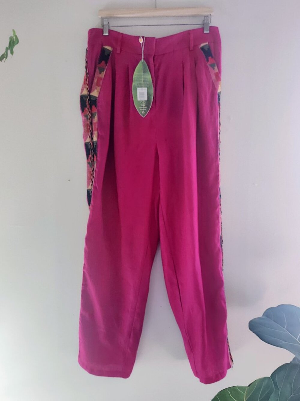 Farm Rio Pink Beaded Pants NWT